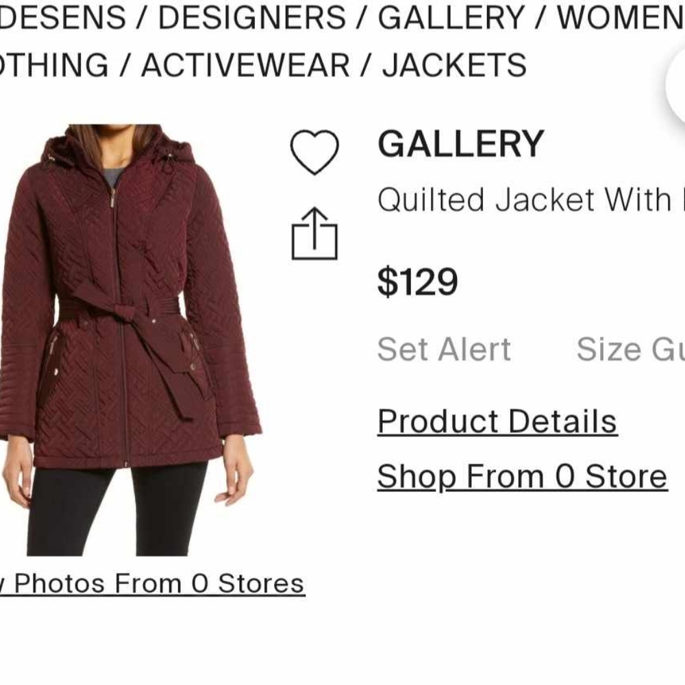 Gallery women's coat / jacket size small
